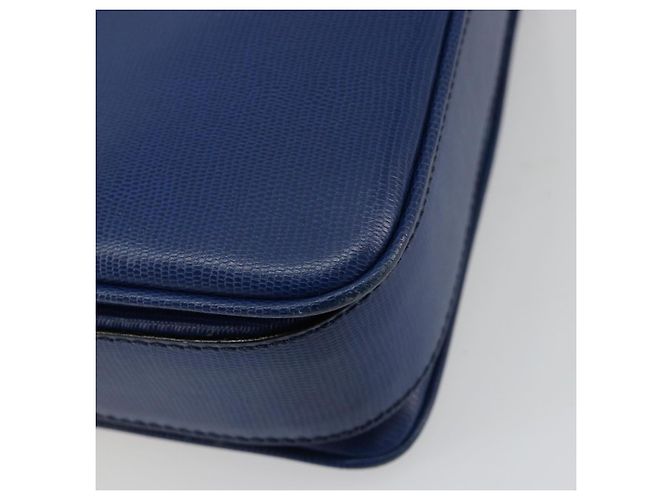 Céline CELINE Circle Shoulder Bag Leather Blue Gold - vista 13