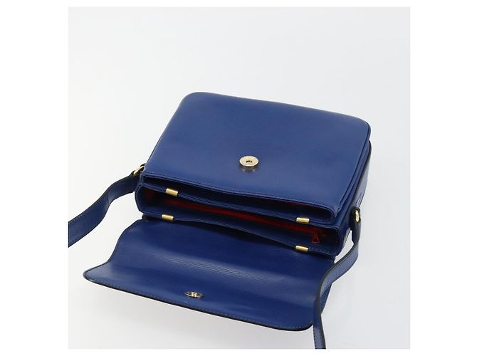 Céline CELINE Circle Shoulder Bag Leather Blue Gold - vista 15