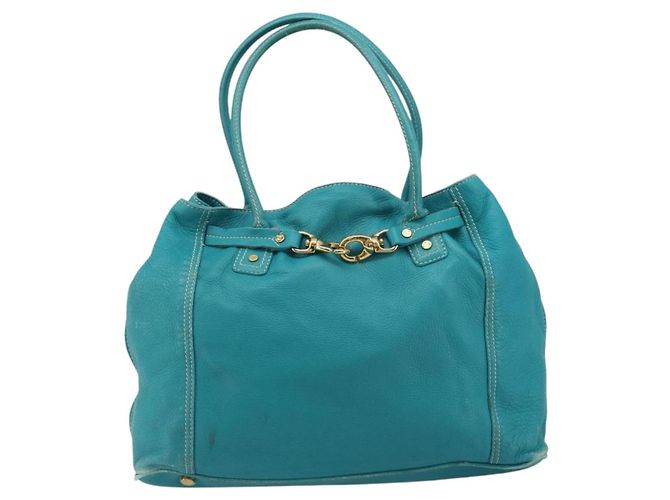 Céline CELINE Tote Bag Leather Blue Gold - vista 13