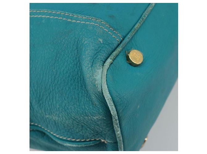 Céline CELINE Tote Bag Leather Blue Gold - vista 15