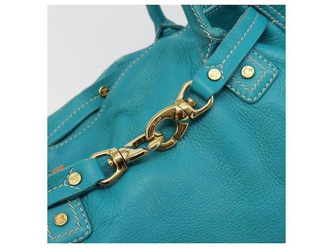 Céline CELINE Tote Bag Leather Blue Gold - vista 18