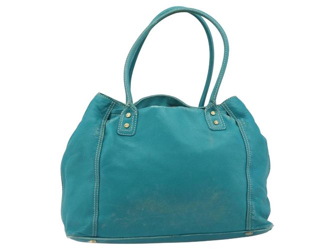 Céline CELINE Tote Bag Leather Blue Gold - vista 2