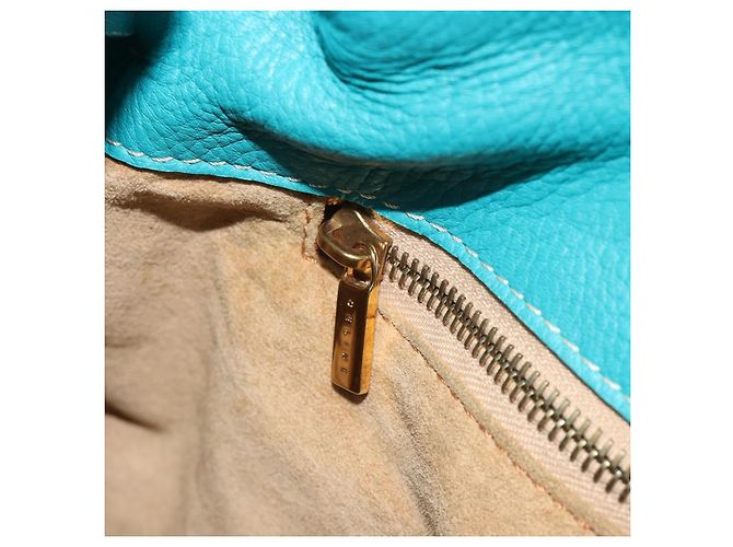 Céline CELINE Tote Bag Leather Blue Gold - vista 22