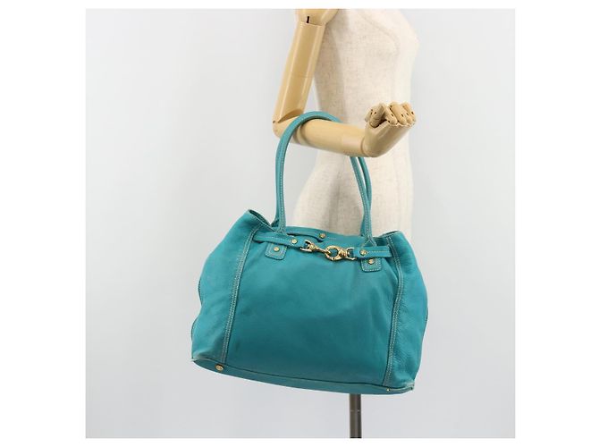 Céline CELINE Tote Bag Leather Blue Gold - vista 24