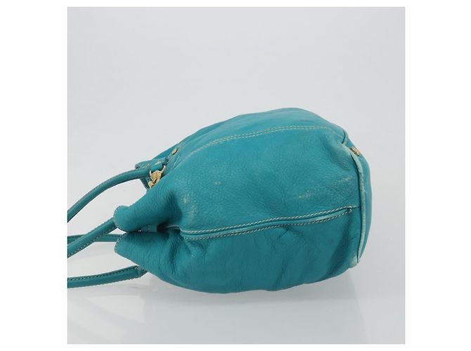 Céline CELINE Tote Bag Leather Blue Gold - vista 4