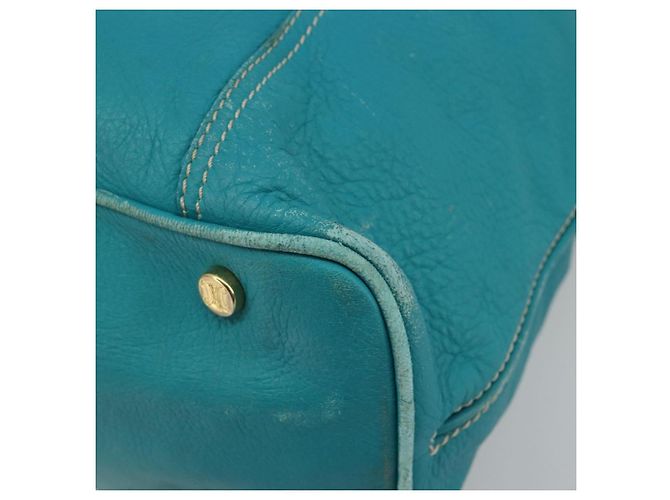 Céline CELINE Tote Bag Leather Blue Gold - vista 8
