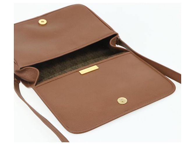 SAINT LAURENT Shoulder Bag Leather Brown Gold - vista 10