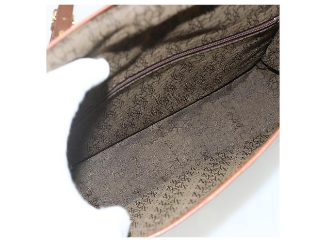 SAINT LAURENT Shoulder Bag Leather Brown Gold - vista 11