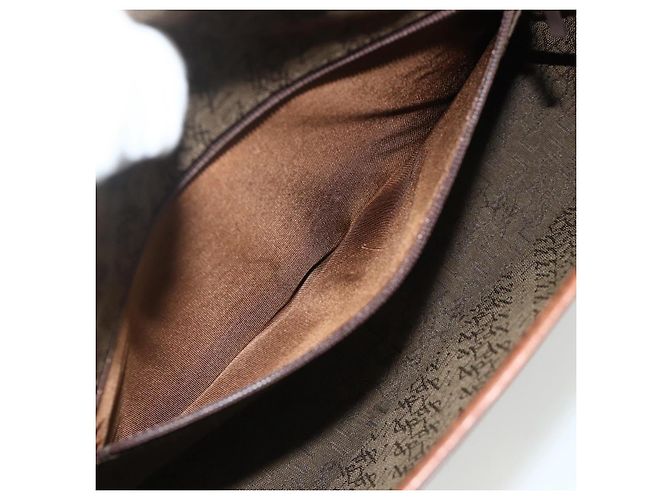 SAINT LAURENT Shoulder Bag Leather Brown Gold - vista 12