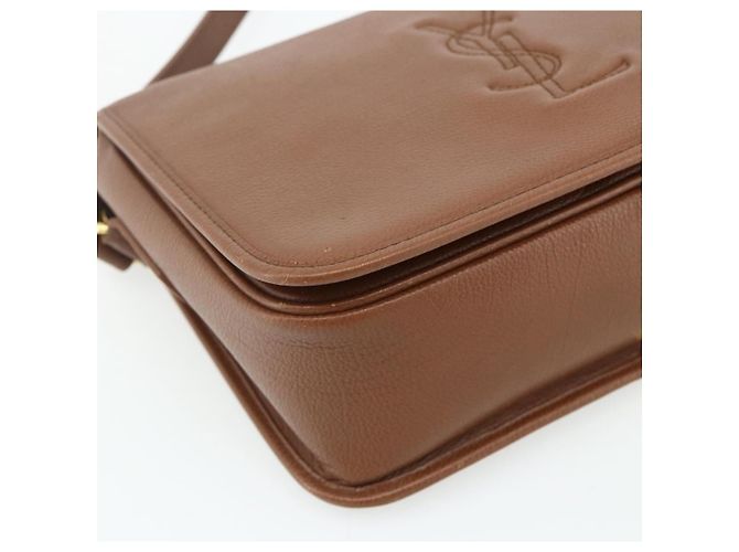 SAINT LAURENT Shoulder Bag Leather Brown Gold - vista 14