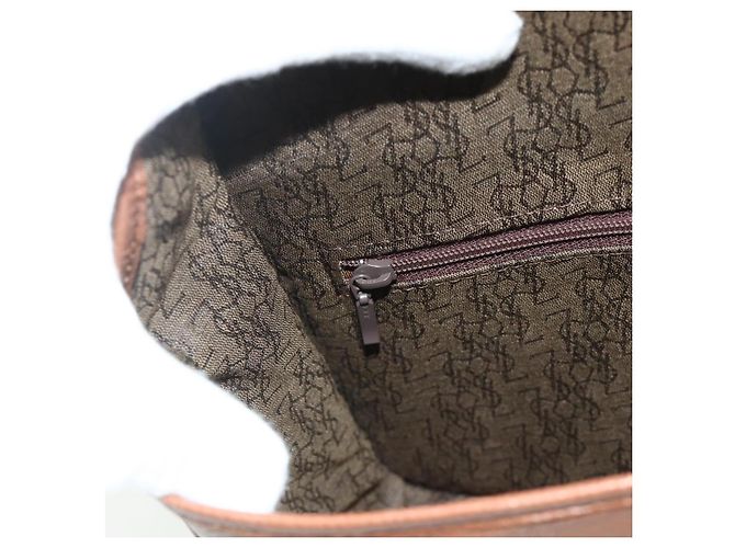 SAINT LAURENT Shoulder Bag Leather Brown Gold - vista 20