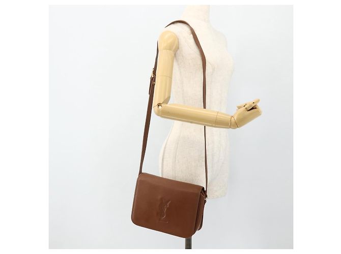 SAINT LAURENT Shoulder Bag Leather Brown Gold - vista 22