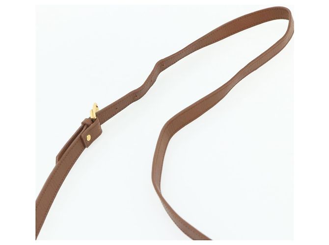 SAINT LAURENT Shoulder Bag Leather Brown Gold - vista 8
