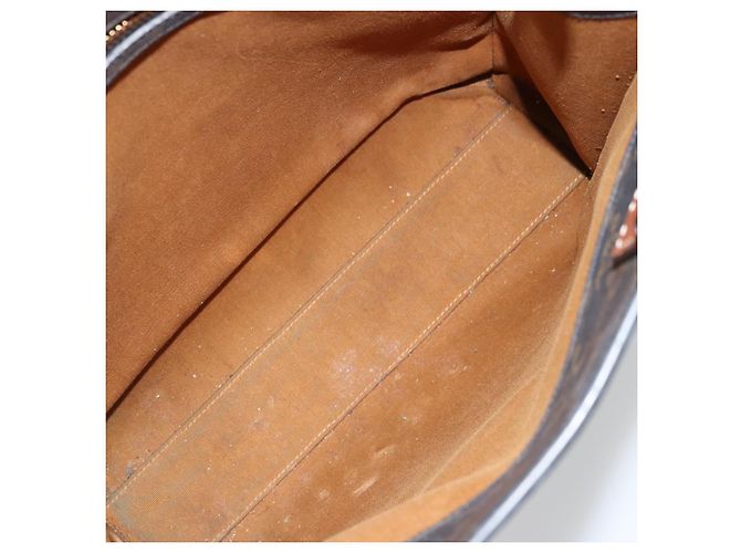 Céline CELINE Triomphe Canvas Vertical Cabas Tote Bag PVC Dark Brown Gold - vista 15