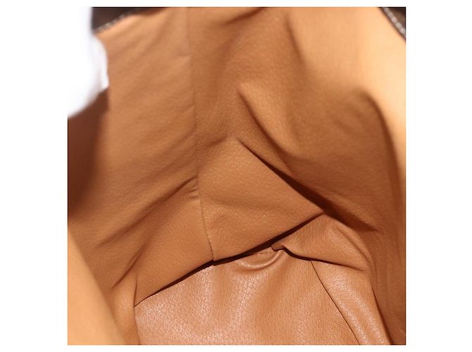 Céline CELINE Macadam Canvas Backpack PVC Leather Brown Gold - vista 21
