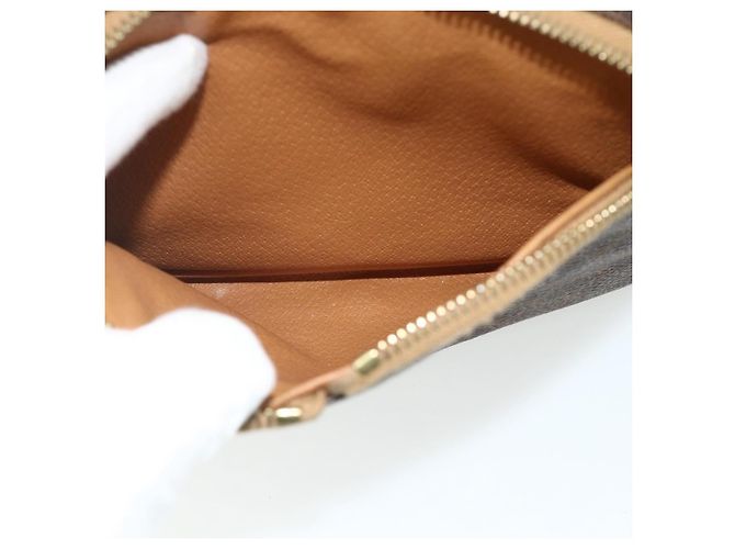 Céline CELINE Macadam Canvas Backpack PVC Leather Brown Gold - vista 22