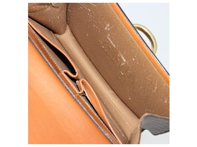 Céline CELINE Macadam Canvas Hand Bag PVC Leather Brown Gold - vista 23
