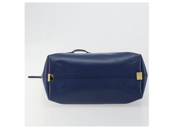 Chloé Chloe Tote Bag Leather Blue Gold - vista 10