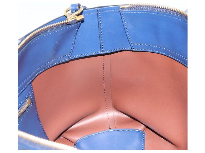 Chloé Chloe Tote Bag Leather Blue Gold - vista 19