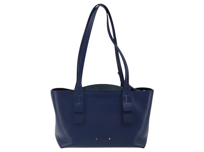 Chloé Chloe Tote Bag Leather Blue Gold - vista 3