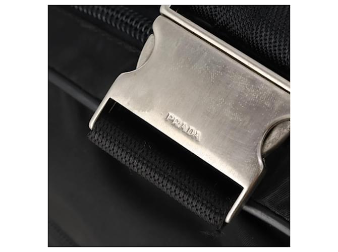 PRADA Boston Bag Nylon 2way Black Silver - vista 10