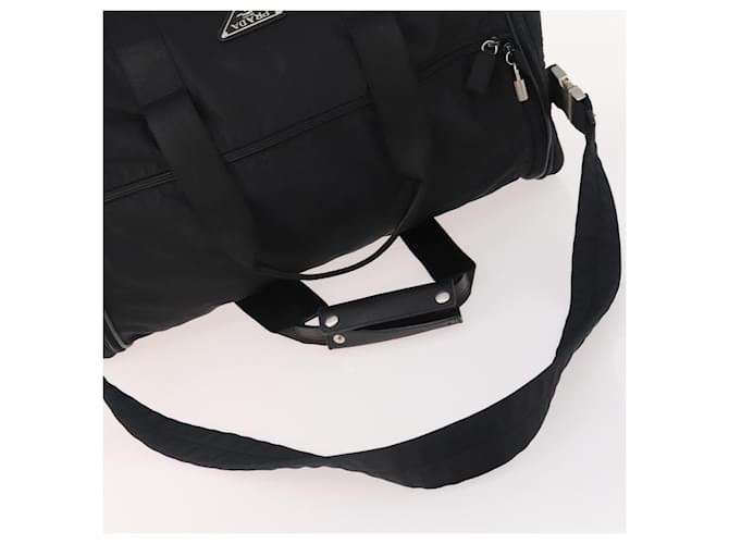 PRADA Boston Bag Nylon 2way Black Silver - vista 7