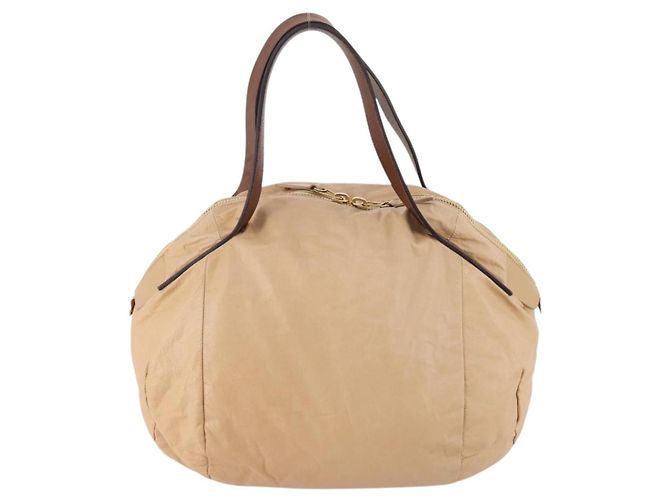Céline CELINE Hand Bag Leather Beige Gold - vista 2