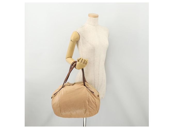 Céline CELINE Hand Bag Leather Beige Gold - vista 22