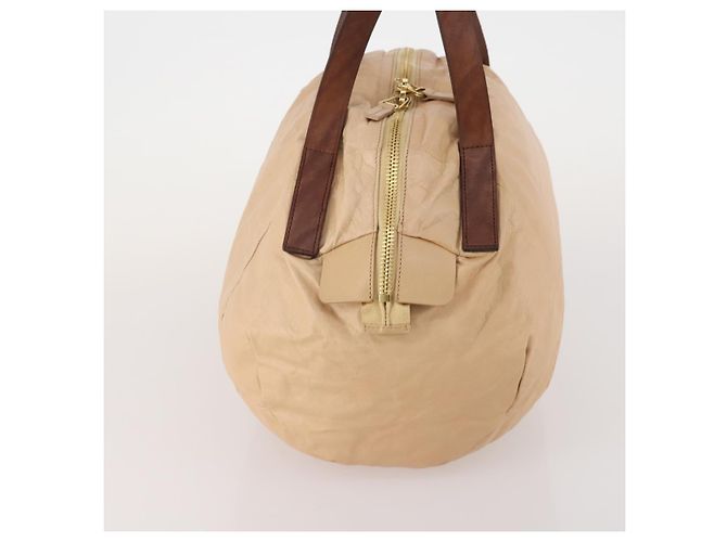Céline CELINE Hand Bag Leather Beige Gold - vista 4