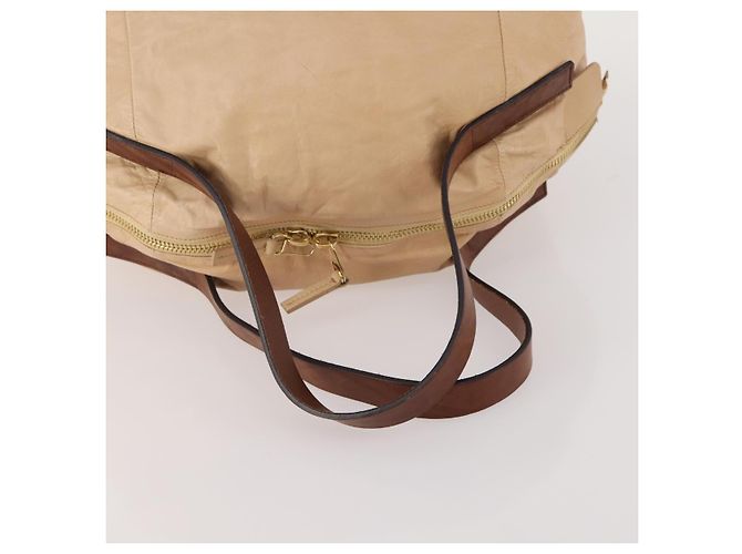 Céline CELINE Hand Bag Leather Beige Gold - vista 7