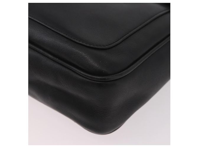 GUCCI Shoulder Bag Leather 2way Black Gold - vista 17
