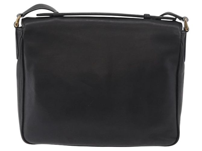 GUCCI Shoulder Bag Leather 2way Black Gold - vista 2