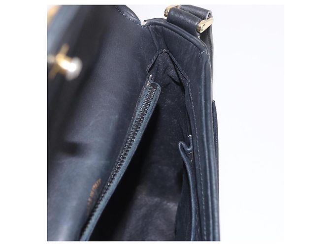 GUCCI Shoulder Bag Leather 2way Black Gold - vista 20