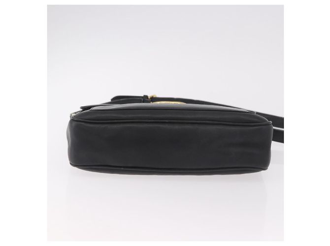 GUCCI Shoulder Bag Leather 2way Black Gold - vista 5