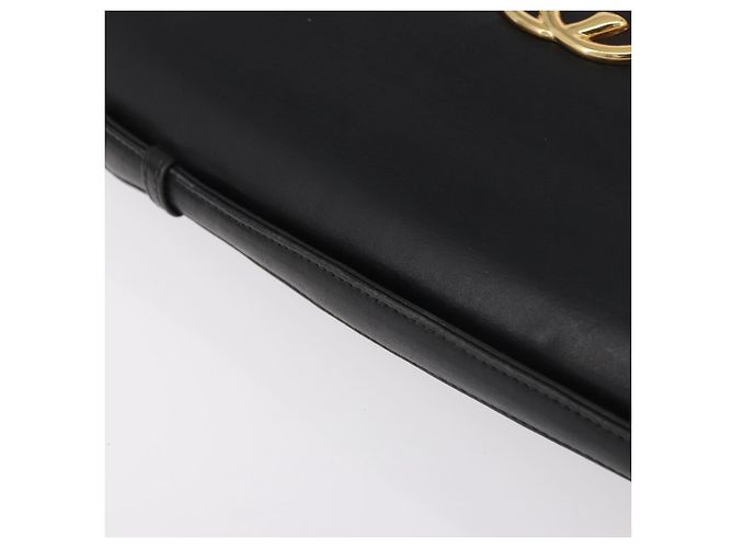 GUCCI Shoulder Bag Leather 2way Black Gold - vista 7