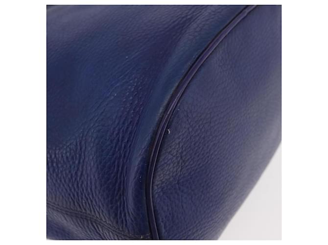 Céline CELINE Chain Shoulder Bag Leather Blue Silver - vista 12