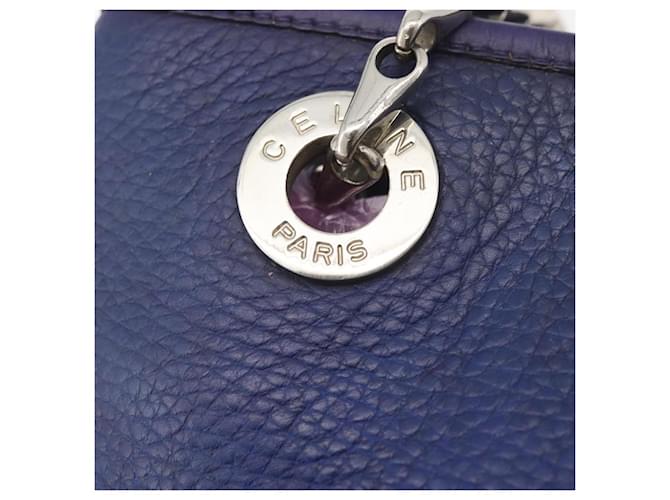Céline CELINE Chain Shoulder Bag Leather Blue Silver - vista 14