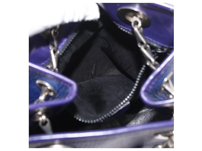 Céline CELINE Chain Shoulder Bag Leather Blue Silver - vista 20