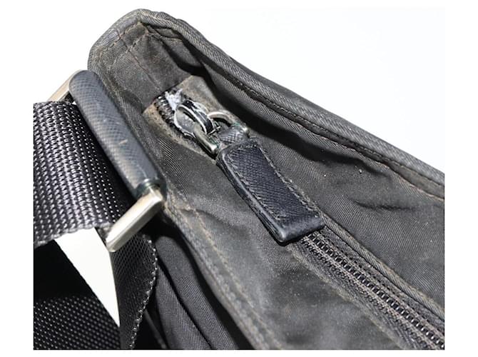 PRADA Shoulder Bag Nylon Black Silver - vista 15