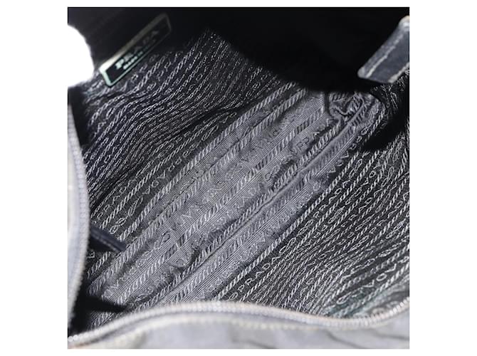 PRADA Shoulder Bag Nylon Black Silver - vista 17