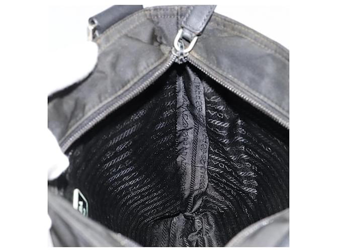 PRADA Shoulder Bag Nylon Black Silver - vista 18