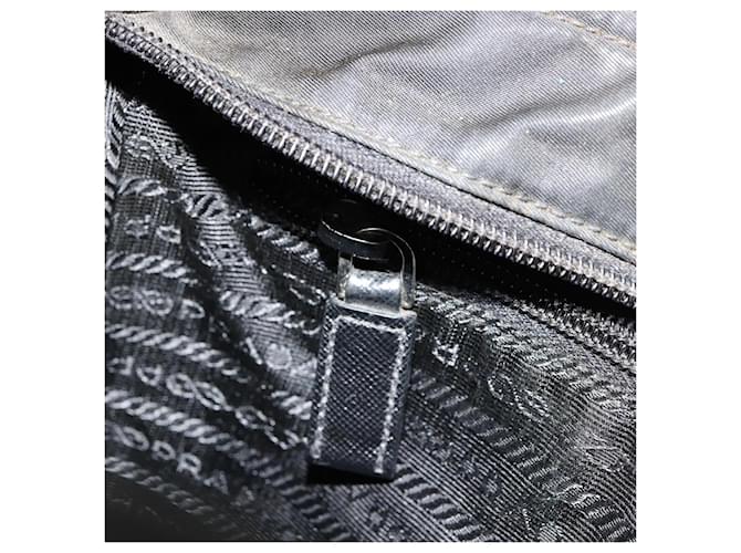 PRADA Shoulder Bag Nylon Black Silver - vista 20