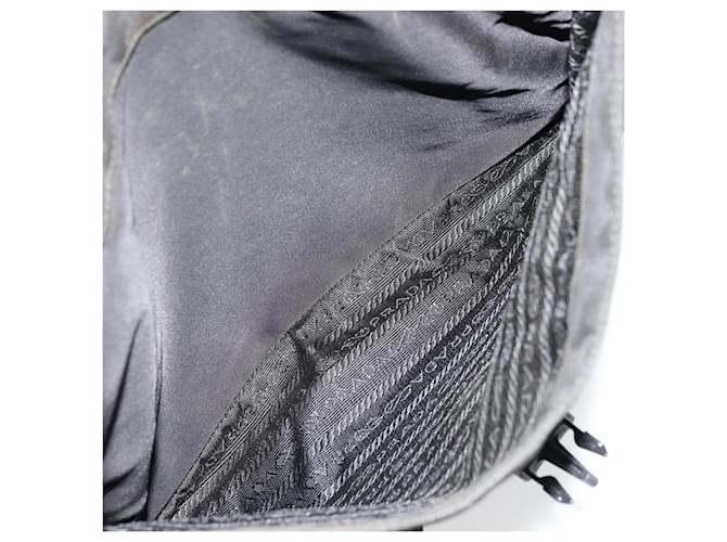 PRADA Shoulder Bag Nylon Black Silver - vista 22
