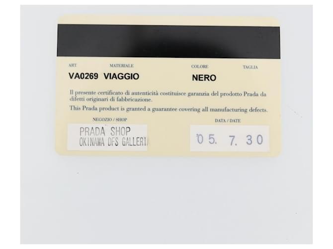 PRADA Shoulder Bag Nylon Black Silver - vista 25