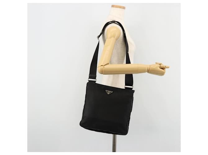 PRADA Shoulder Bag Nylon Black Silver - vista 26