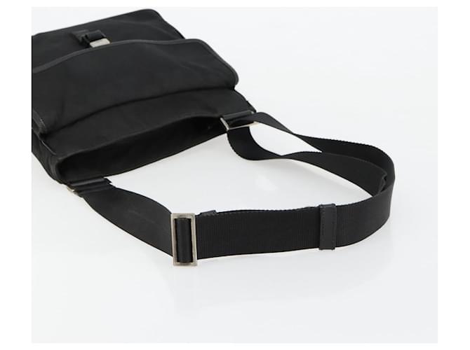 PRADA Shoulder Bag Nylon Black Silver - vista 7