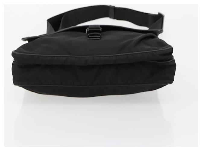 PRADA Shoulder Bag Nylon Black Silver - vista 9