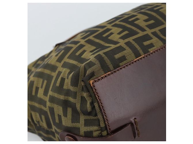 FENDI Zucca Canvas Hand Bag Black Brown - vista 14