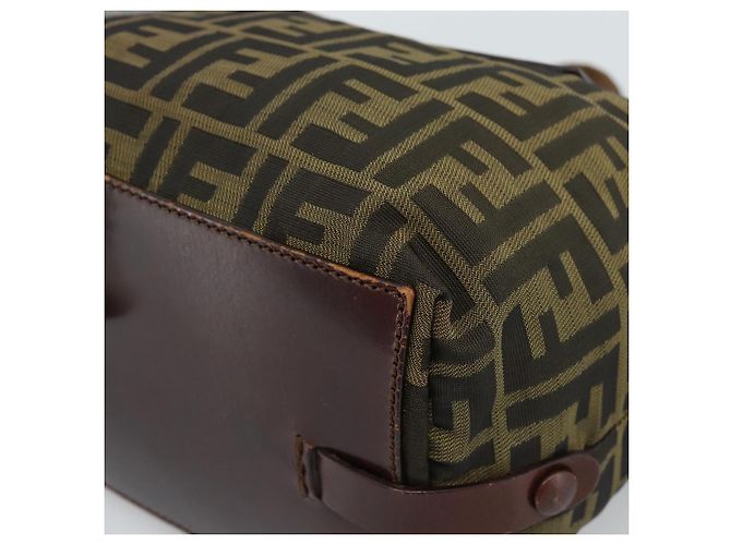 FENDI Zucca Canvas Hand Bag Black Brown - vista 15