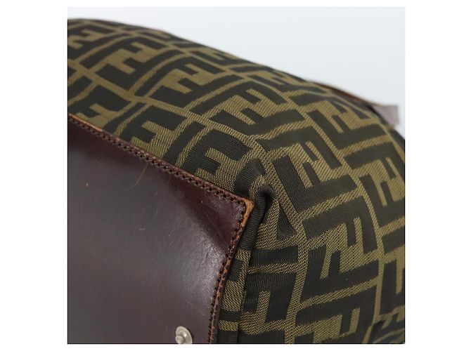 FENDI Zucca Canvas Hand Bag Black Brown - vista 9